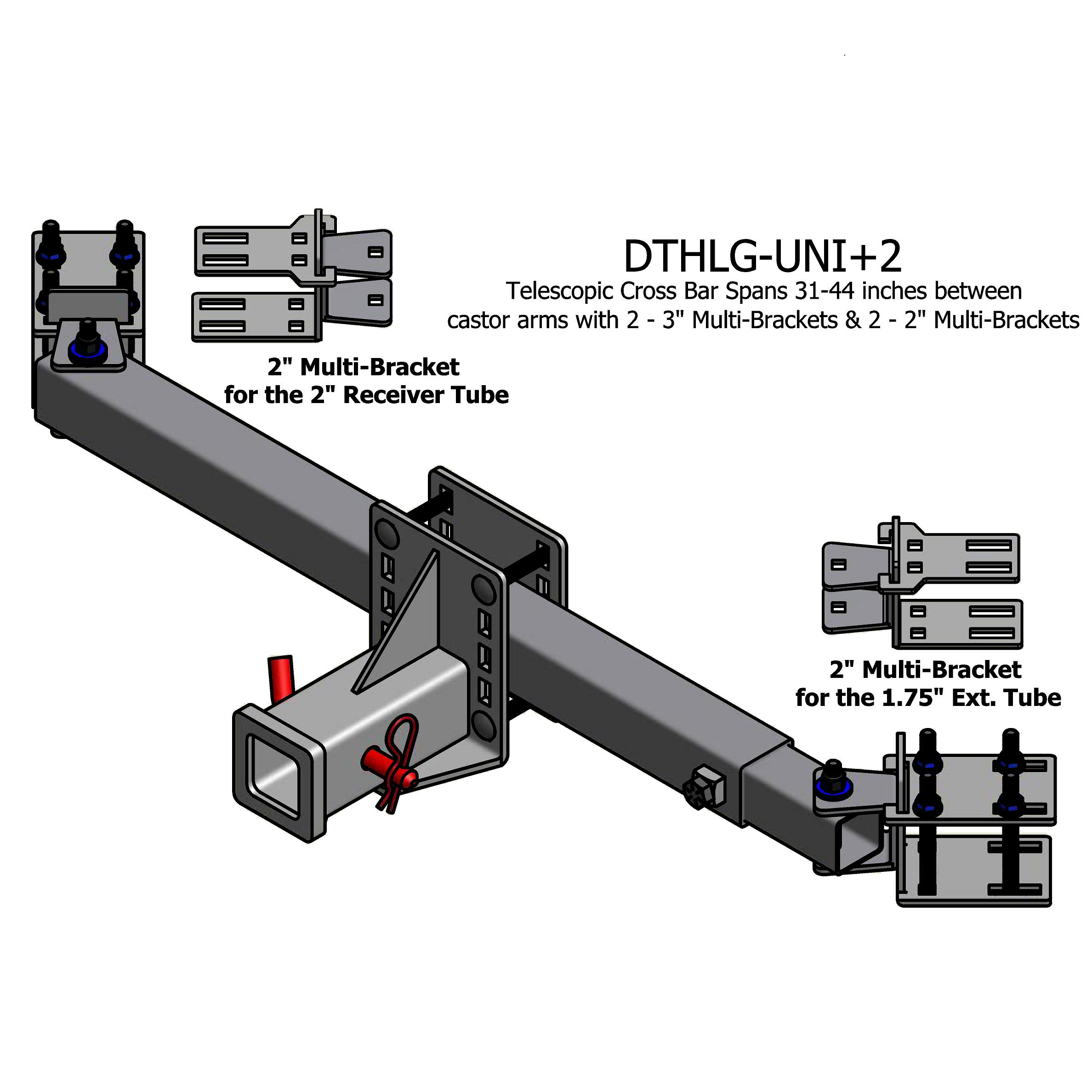 Front Mounting Hitch - Scag (Tiger Cat II / Cheetah) - DTHLG-UNI+2 image number null